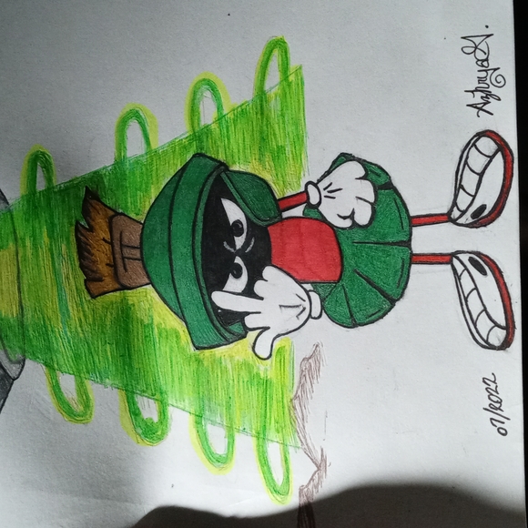Marvin the Martian Drawing - Picture 2 of 3